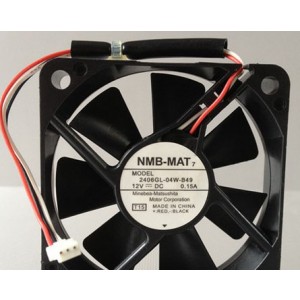 NMB 2406GL-04W-B49 12V 0.15/0.22A 3wires Cooling Fan